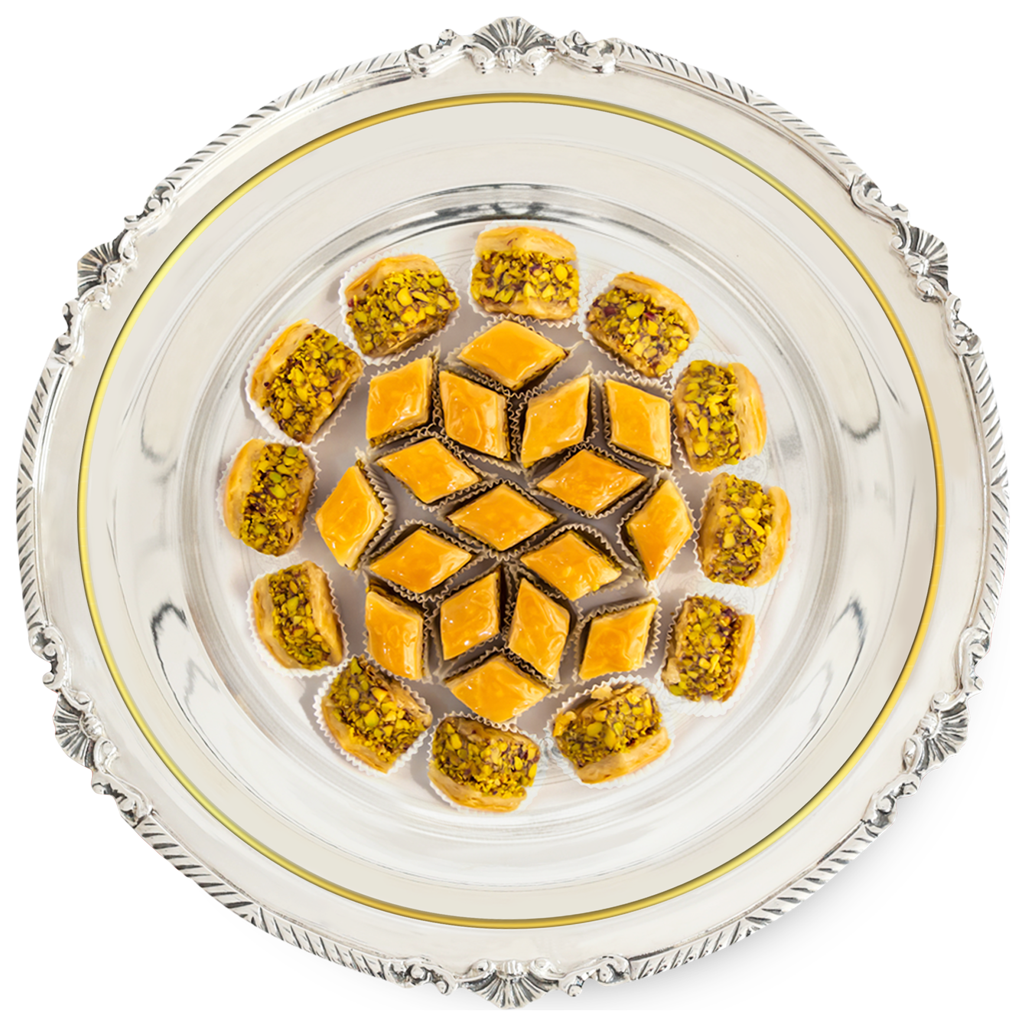 Pistachio Baklava 12 Pcs