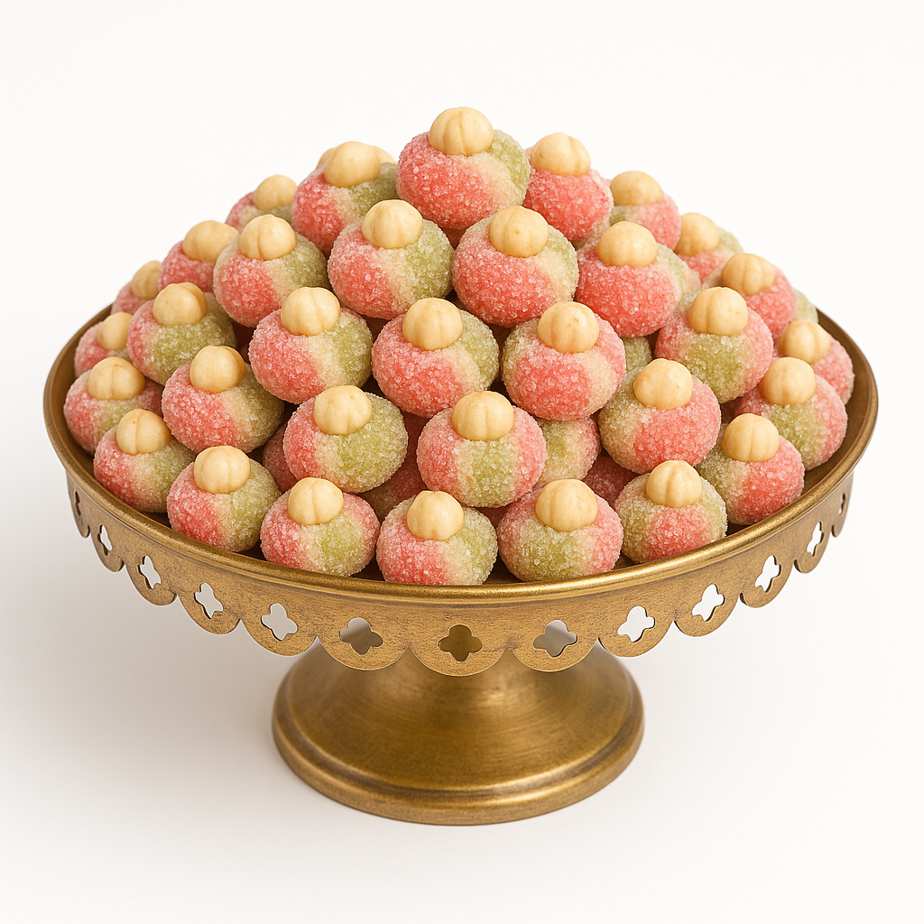 Bey almond Tunisian almond sweets coated in powdered sugar 400g