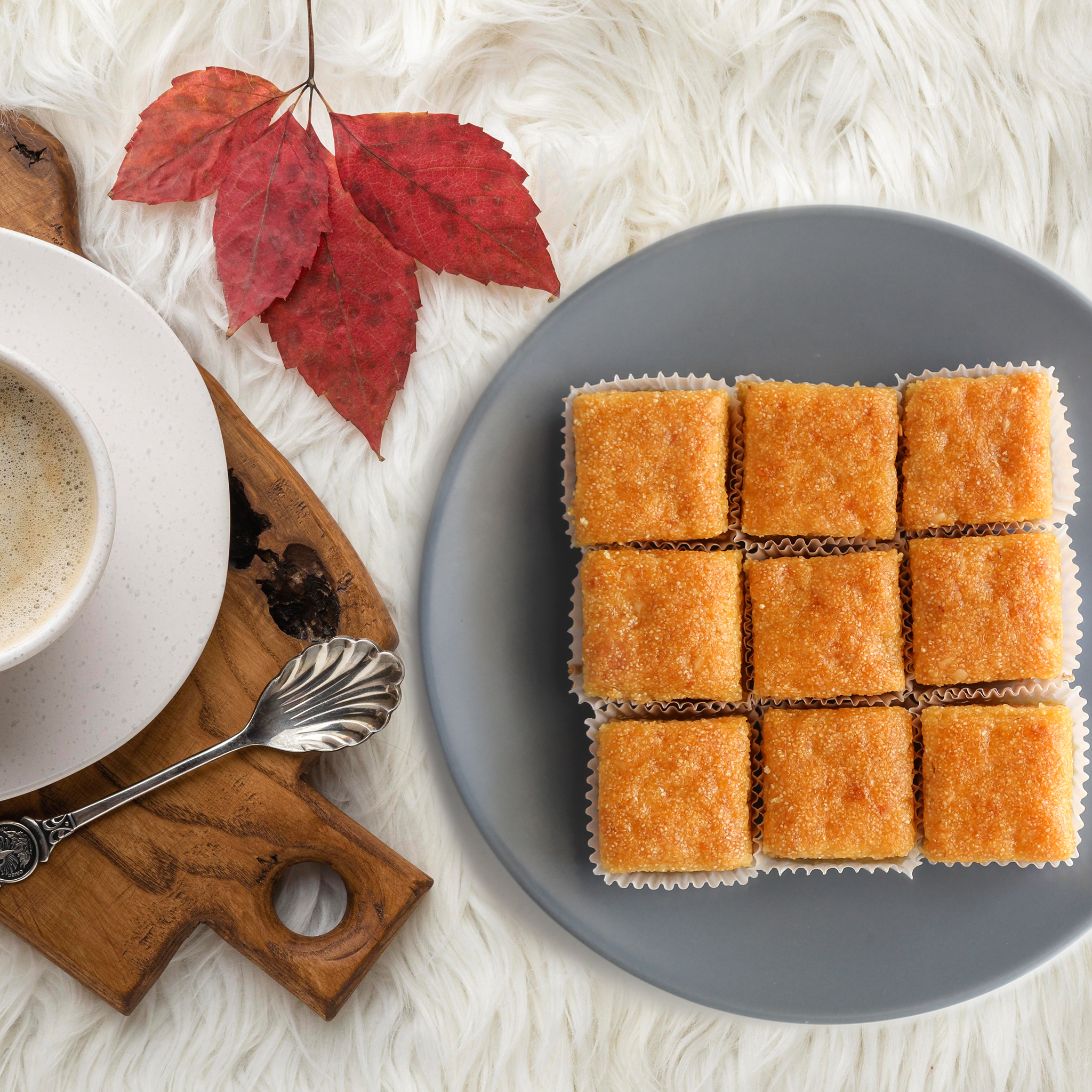 Basbousa Hersa Tunisian semolina syrup cake 400g