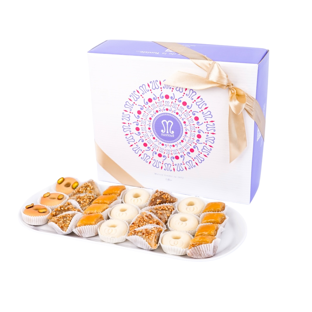 Sugar-Free Assortment – Tunisian Pastry Gift Box 1kg