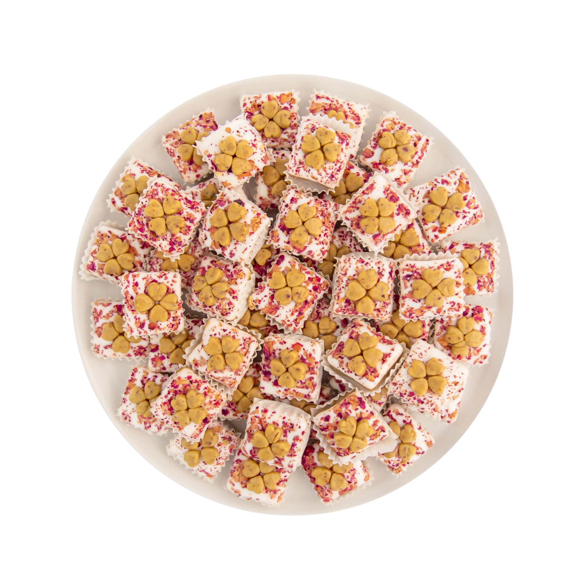 Pistachio Rose Nougat | Tunisian Almond Pistachio Sweet