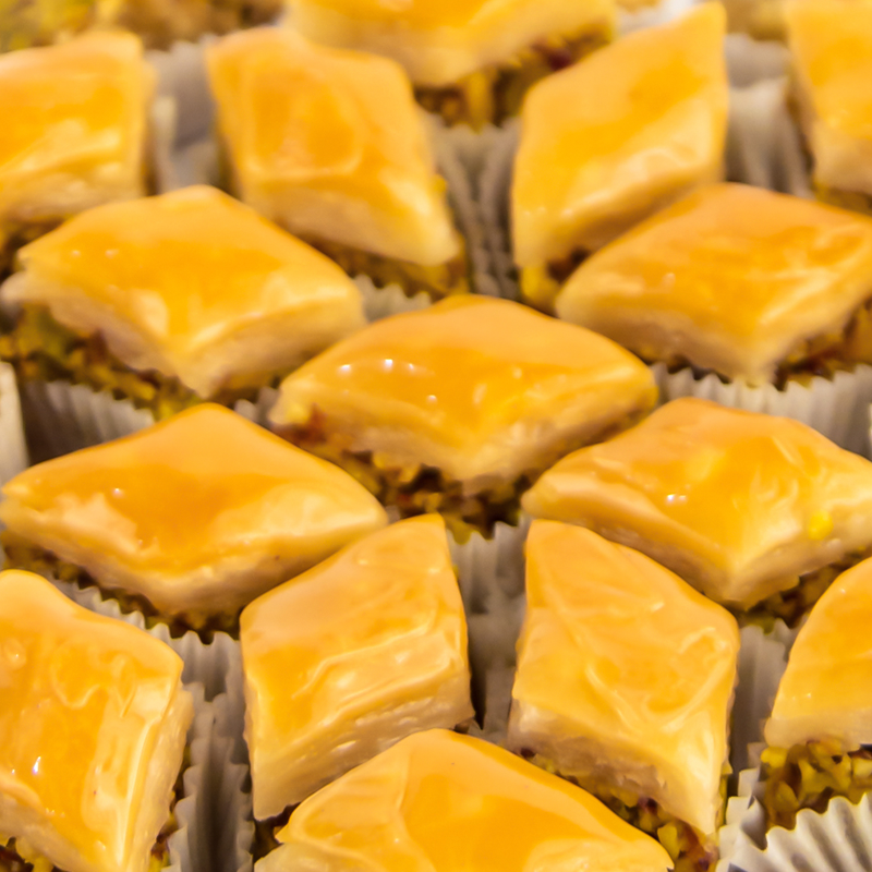 Pistachio Baklava 12 Pcs