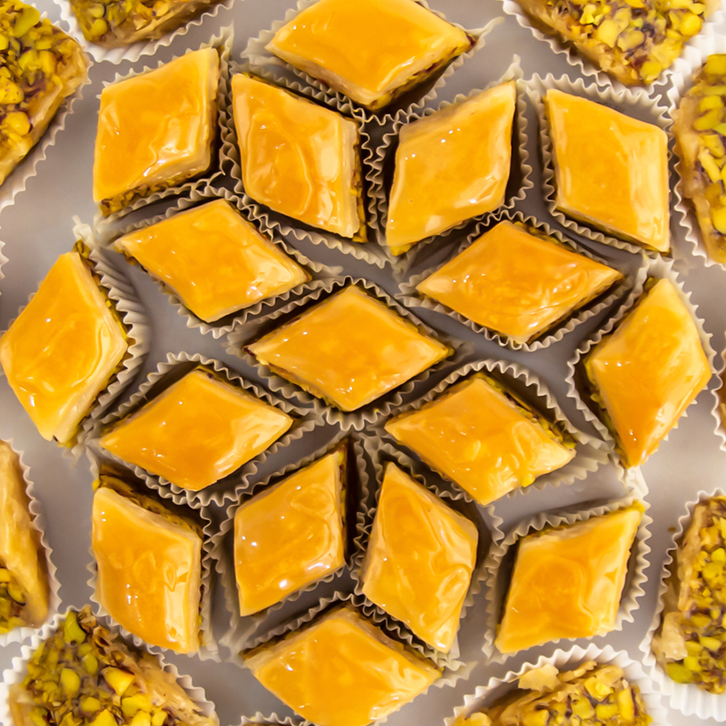 Pistachio Baklava 12 Pcs