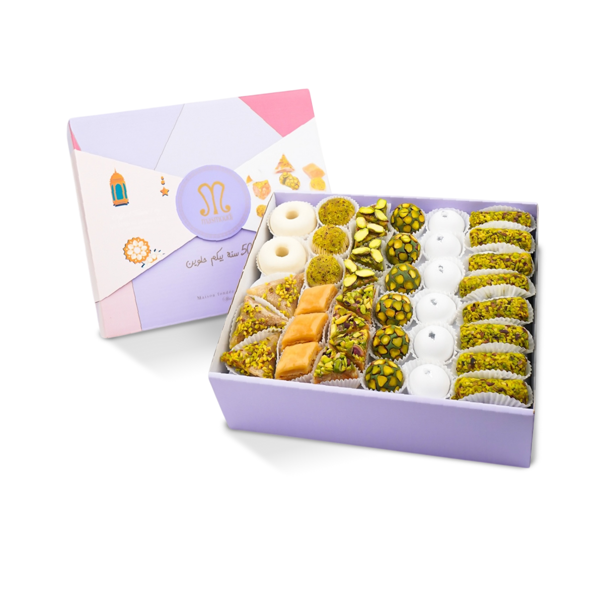Coffret Tounsi – Tunisian Pastry Gift Box, 67 Pc