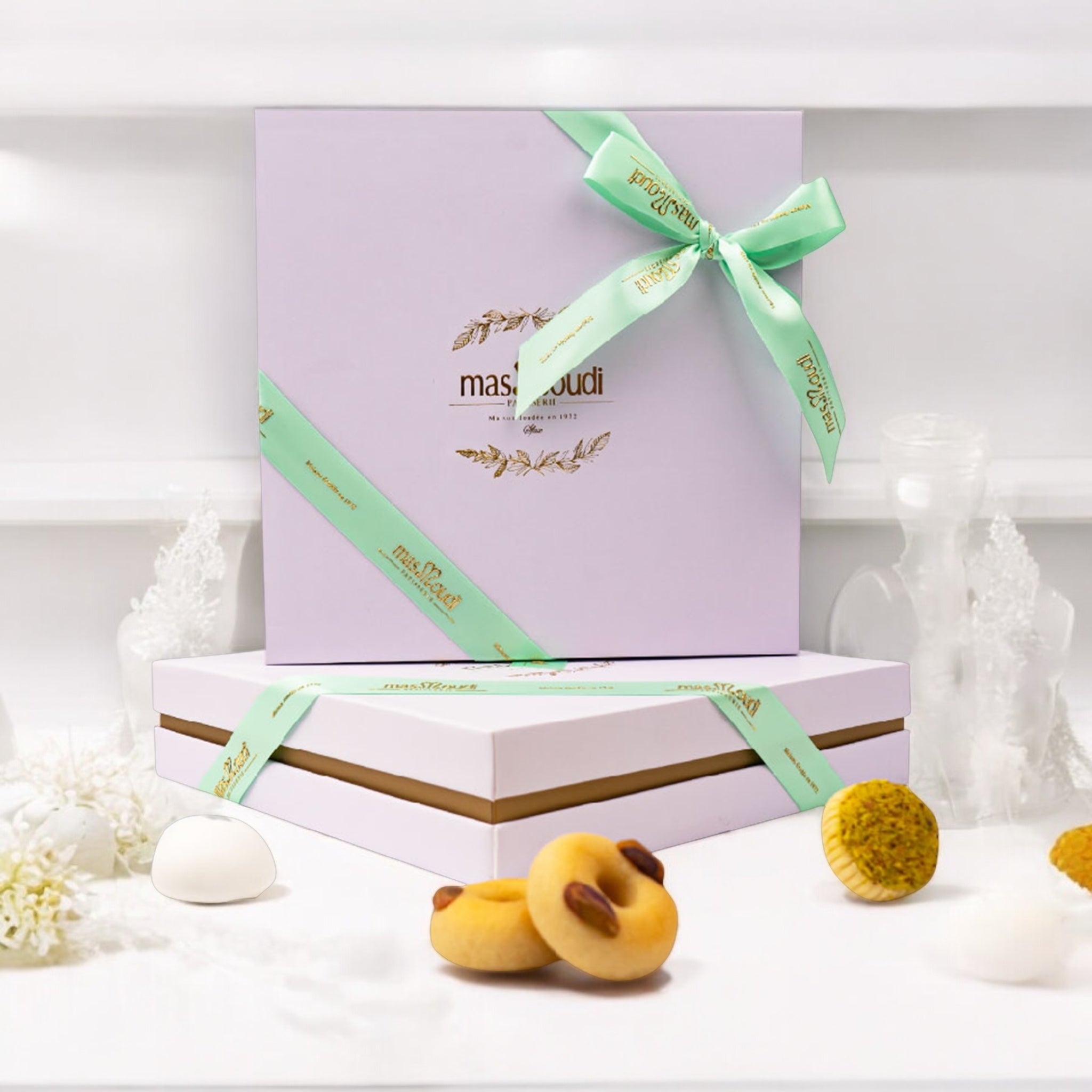 Émotion Tunisian pastry gift box with assorted sweets 405g