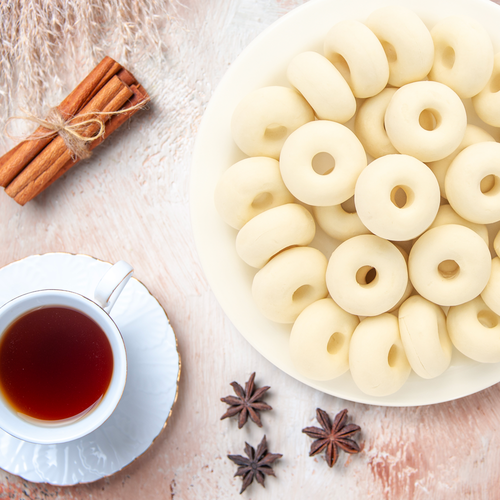 Kaak Warka Tunisian almond and rosewater ring cookies 450g