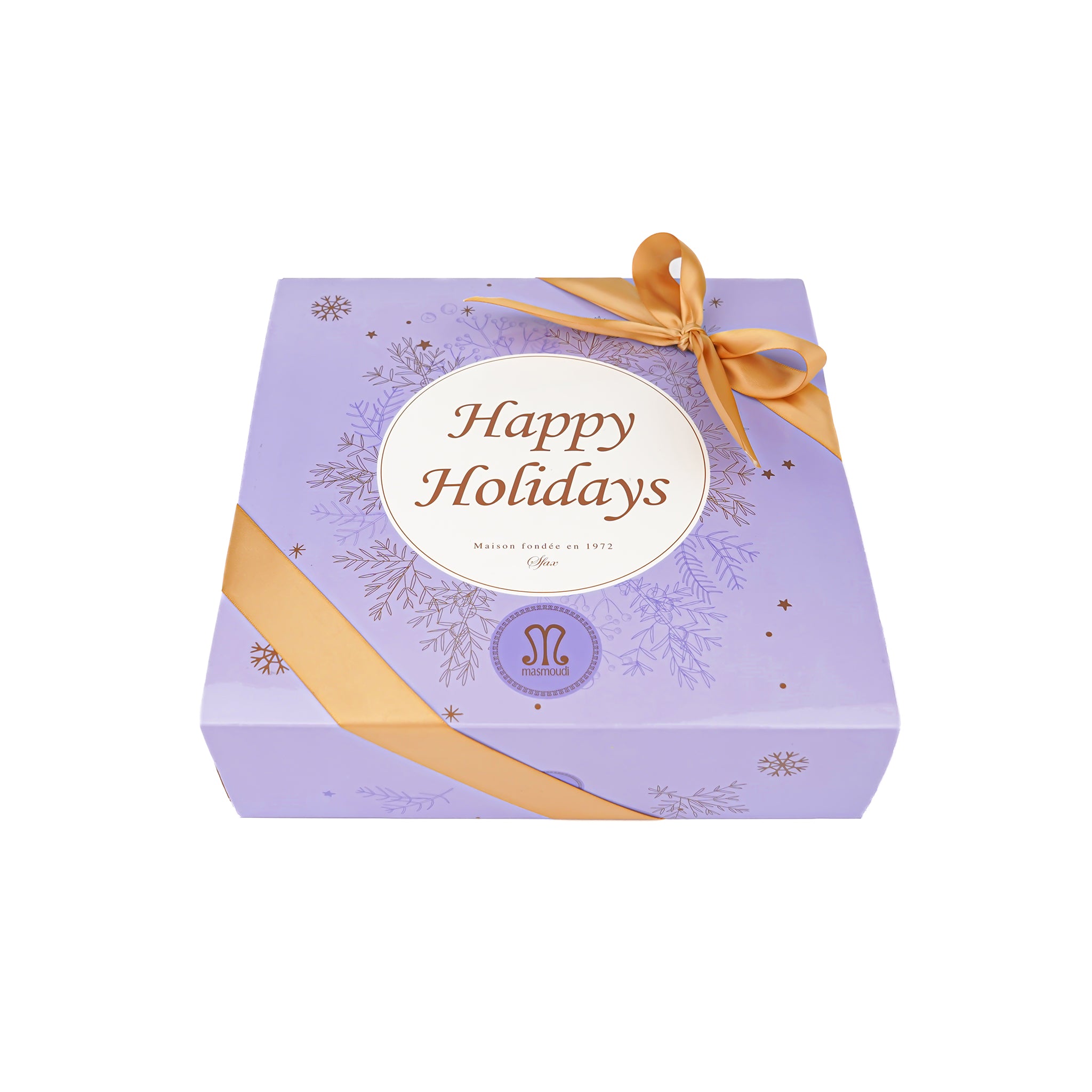 Coffret Tounsi large Tunisian pastry gift box with 67 pieces