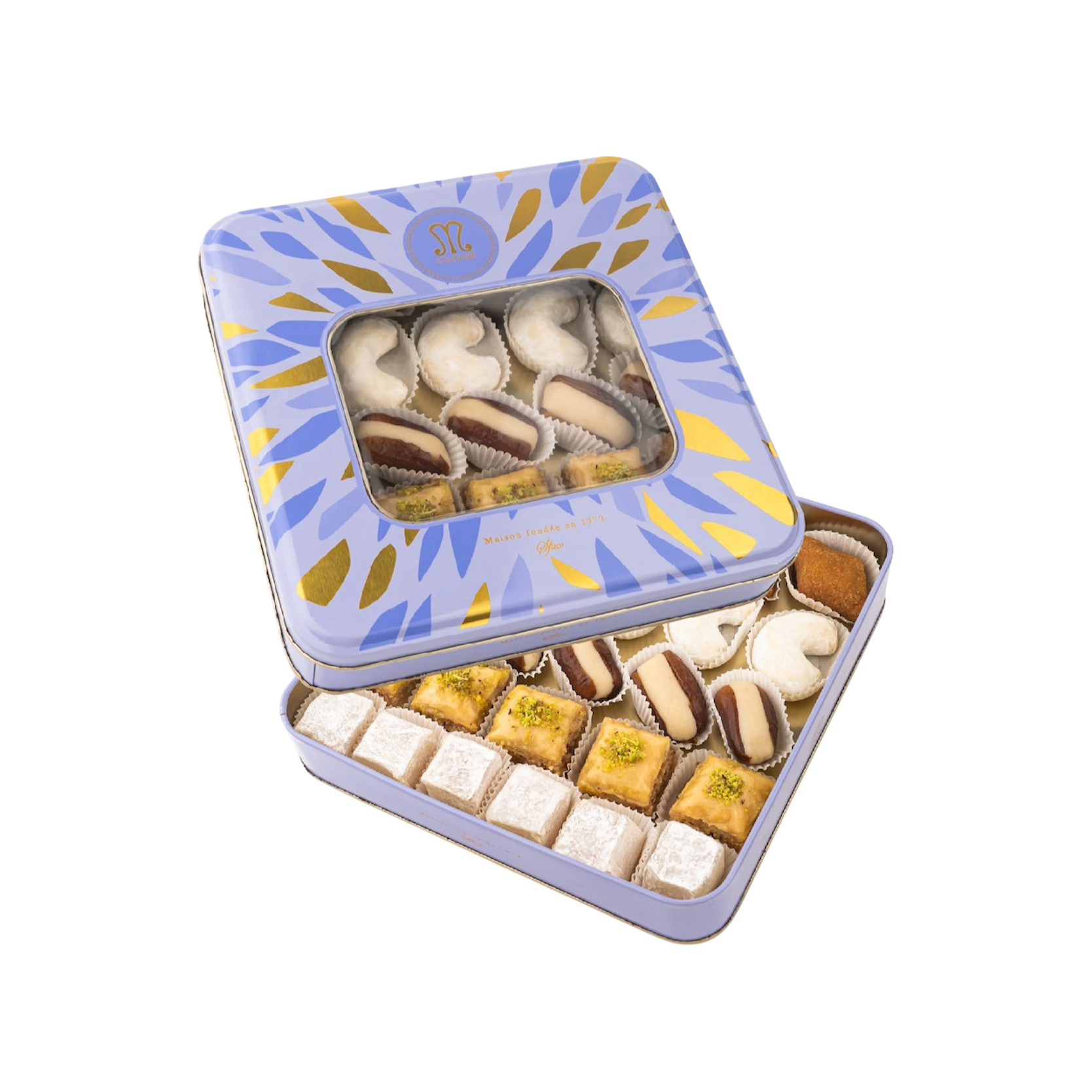 Tanit Tunisian pastry gift box with assorted baklava and sweets 470g