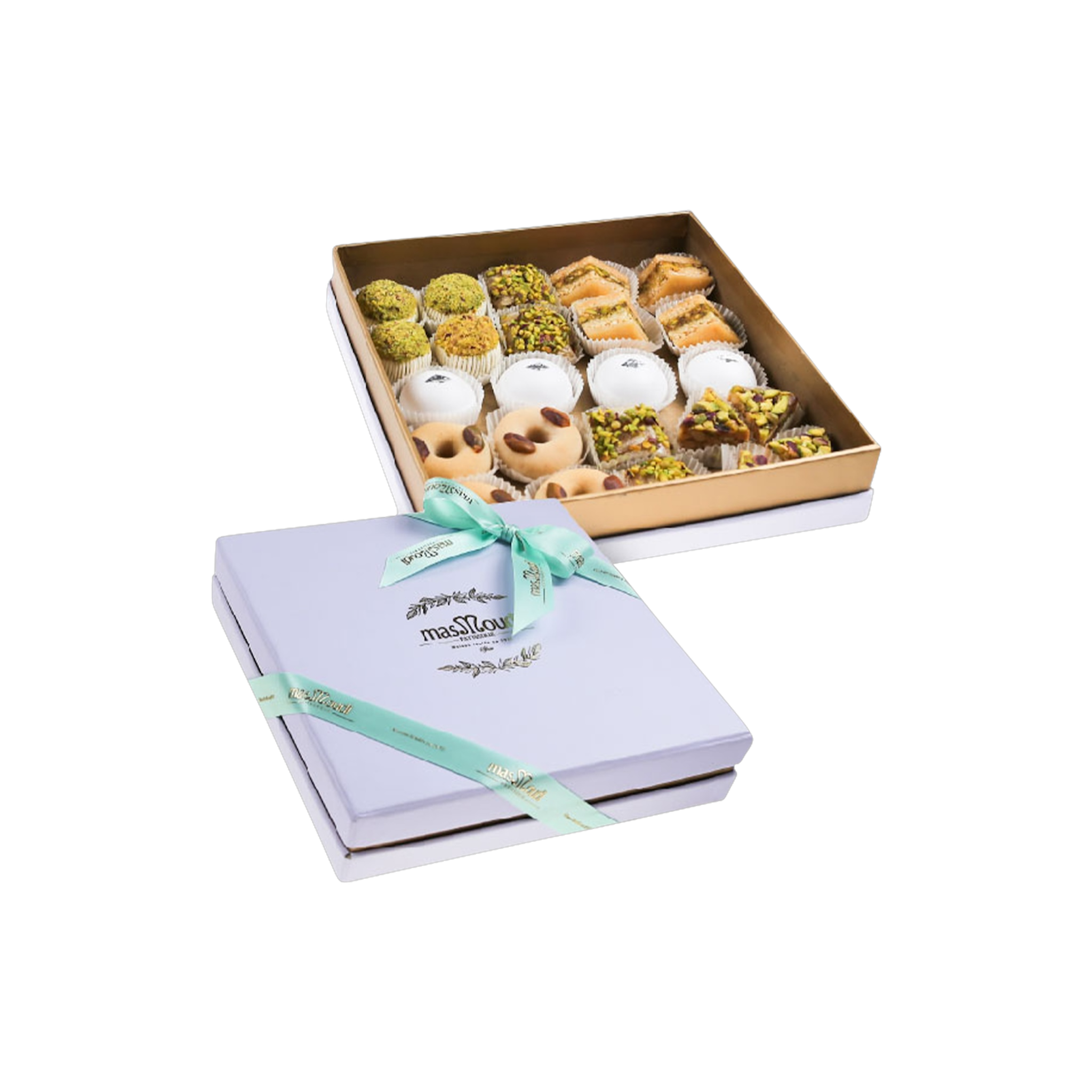 Émotion Tunisian pastry gift box with assorted sweets 405g