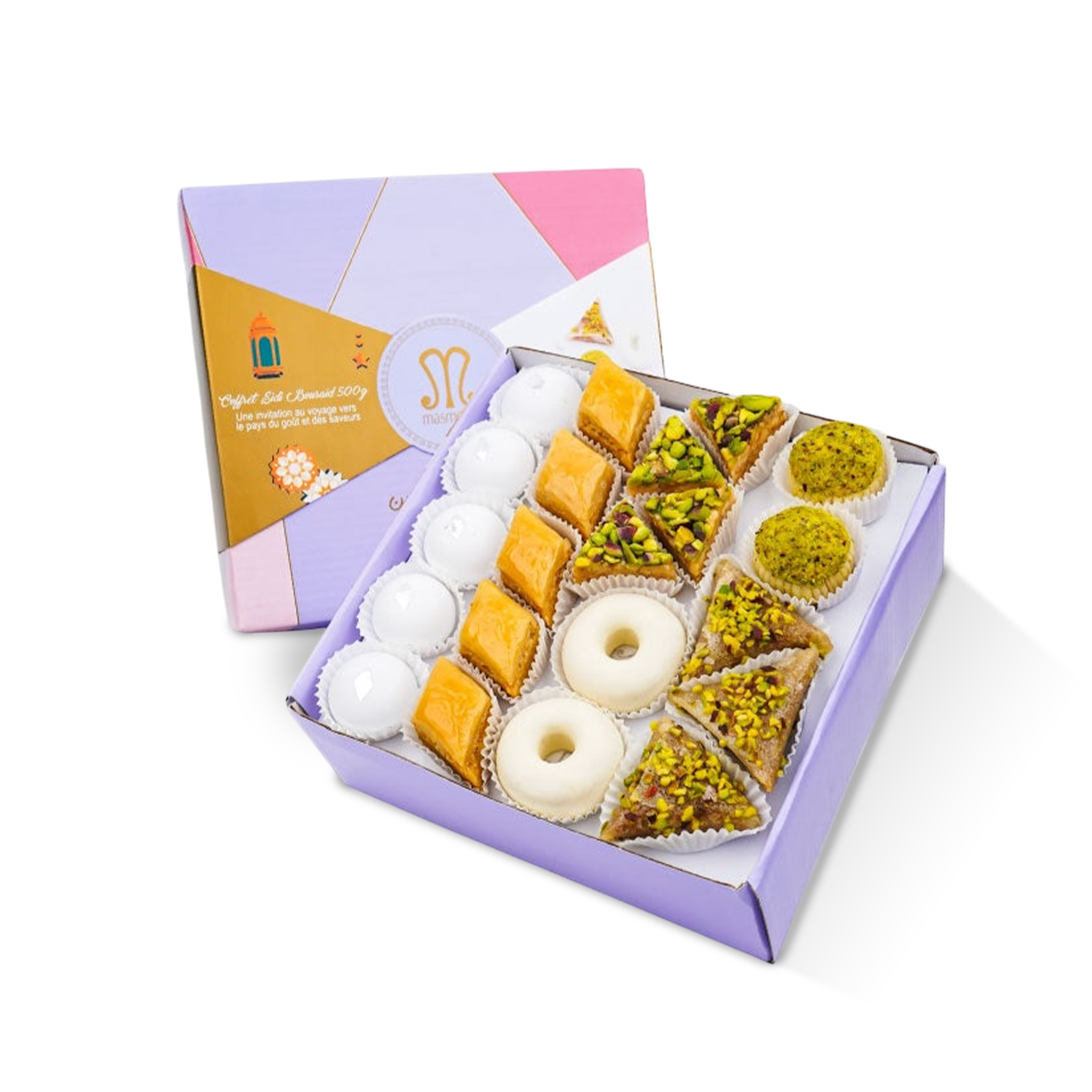 Sidi Bou Saïd Gift Box – Tunisian Pastry Assortment 480g