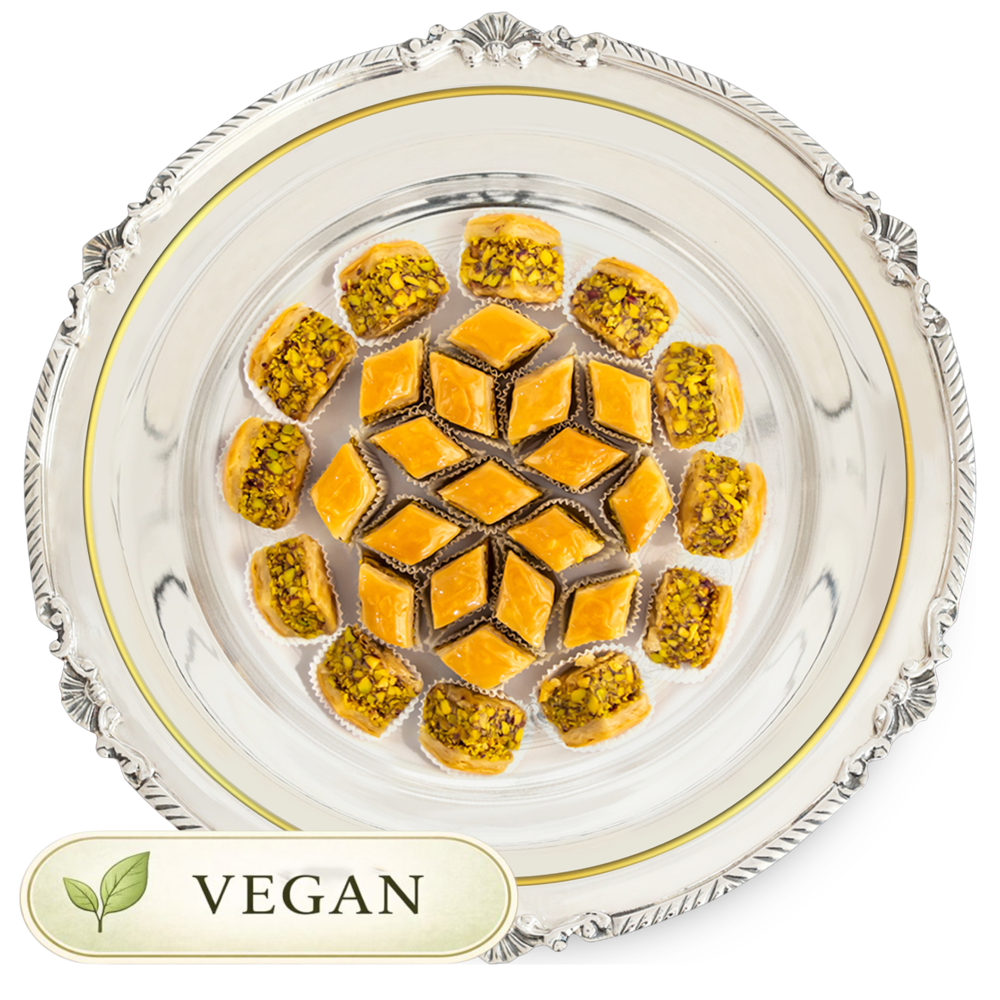 Pistachio Baklava 12 Pcs