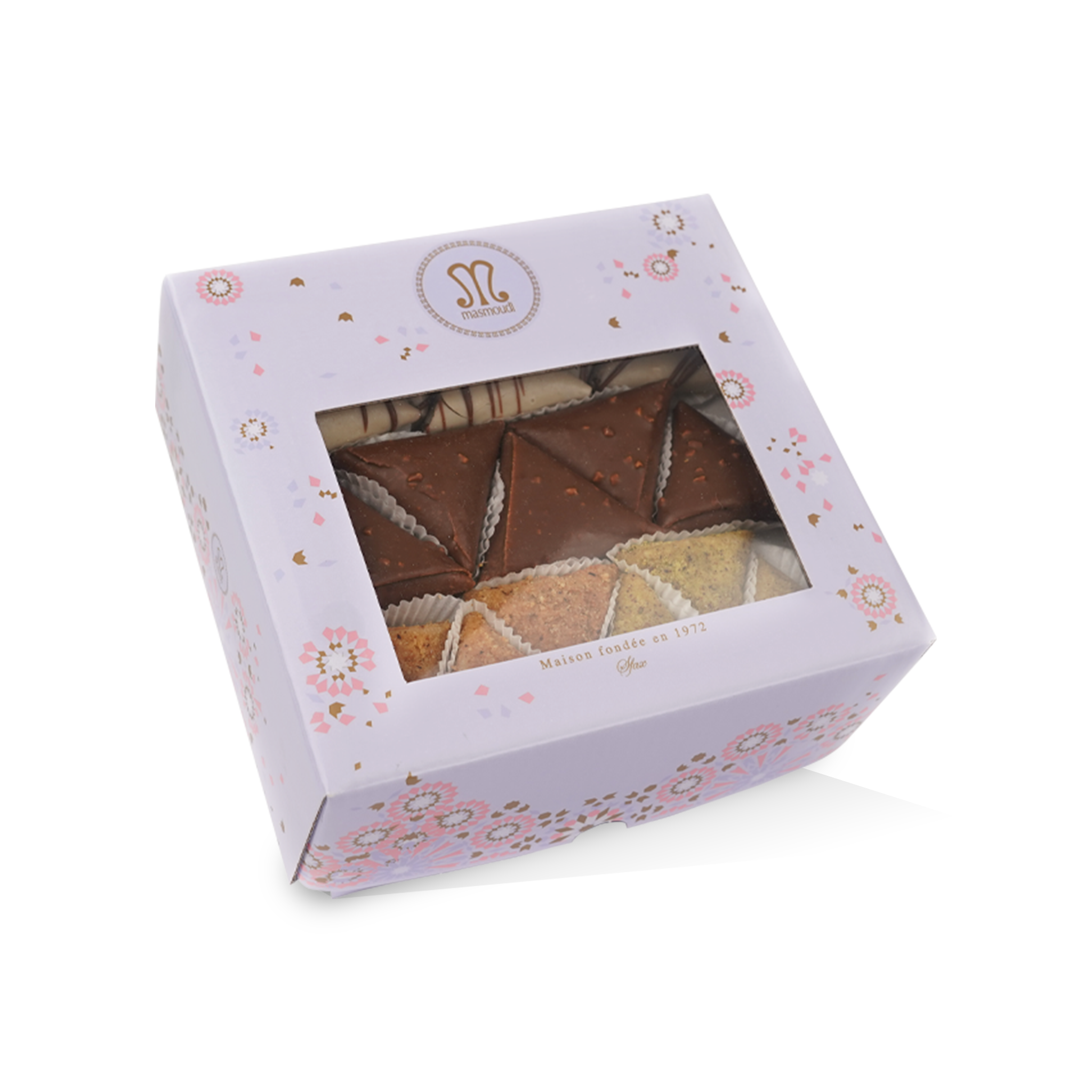 Samsa Fondante – Tunisian Soft Nut Triangles, 24 Pc